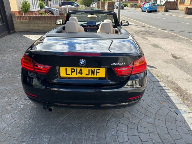BMW 4 Series 2.0 428I Sport Convertible Euro 6 Black #4
