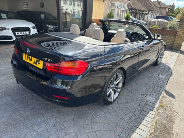 BMW 4 Series 2.0 428I Sport Convertible Euro 6 Black #3