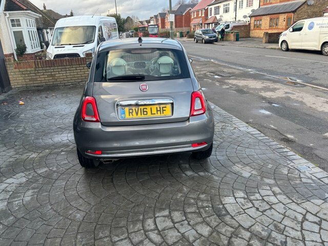 Fiat 500 1.2 Lounge Hatchback Euro 6 S S Grey #2