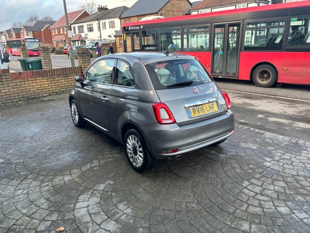Fiat 500 1.2 Lounge Hatchback Euro 6 S S Grey #3