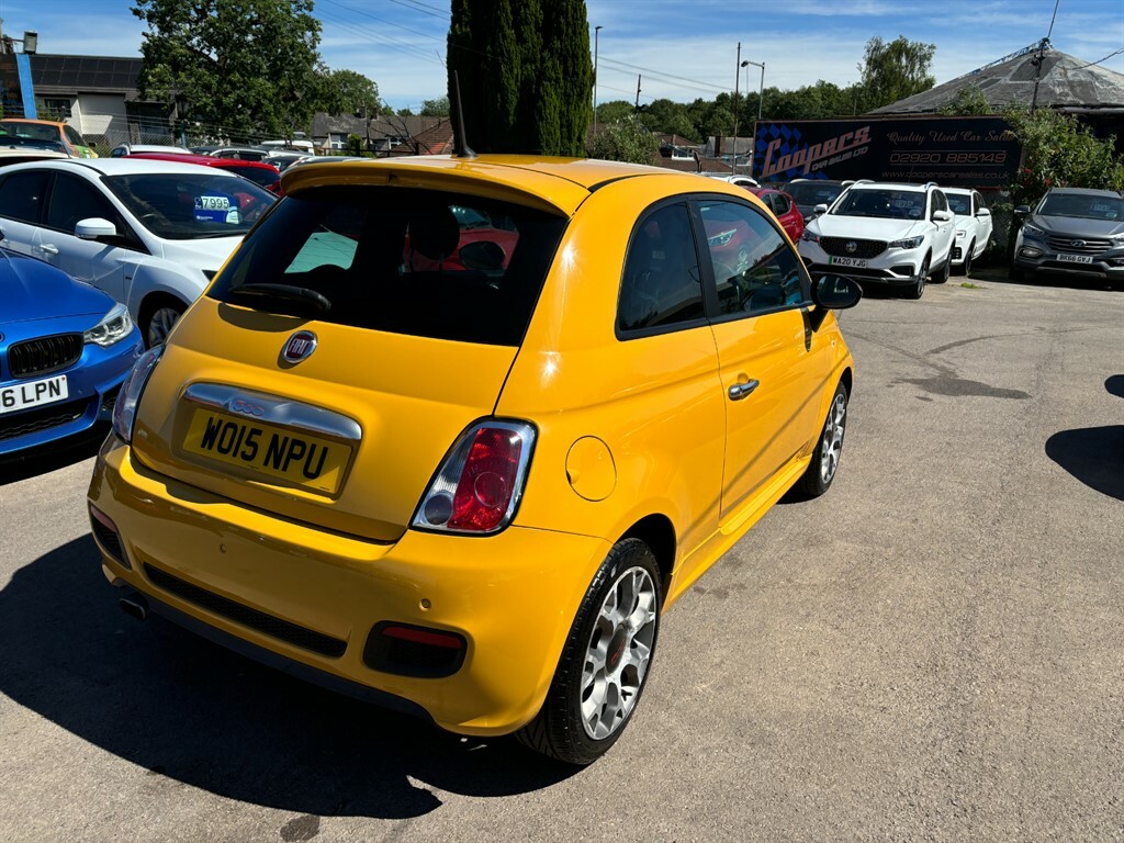 Fiat 500 S Yellow #6