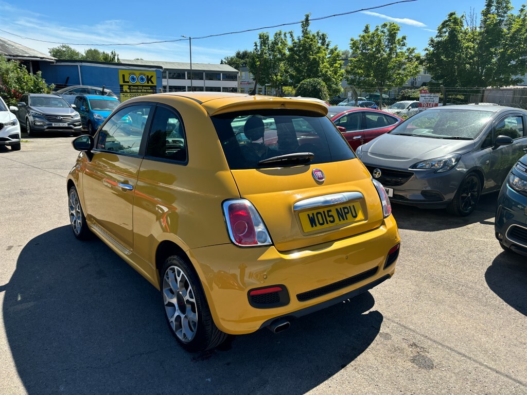 Fiat 500 S Yellow #4