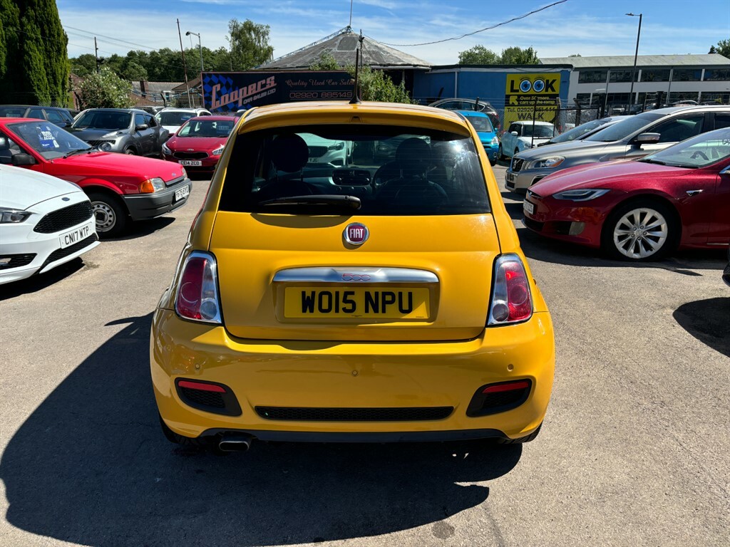 Fiat 500 S Yellow #5