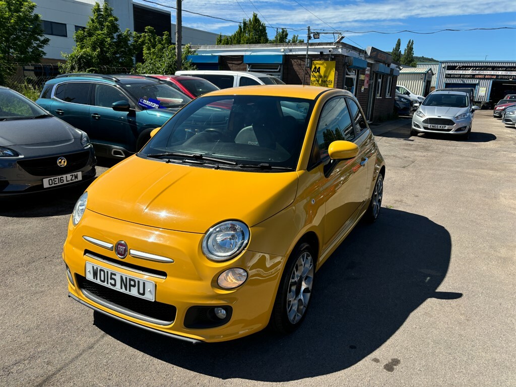 Fiat 500 S Yellow #3