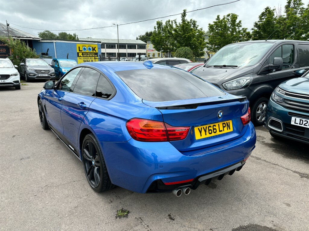 BMW 4 Series Gran Coupe Xdrive M Sport Gran Coupe YY66LPN Blue #4