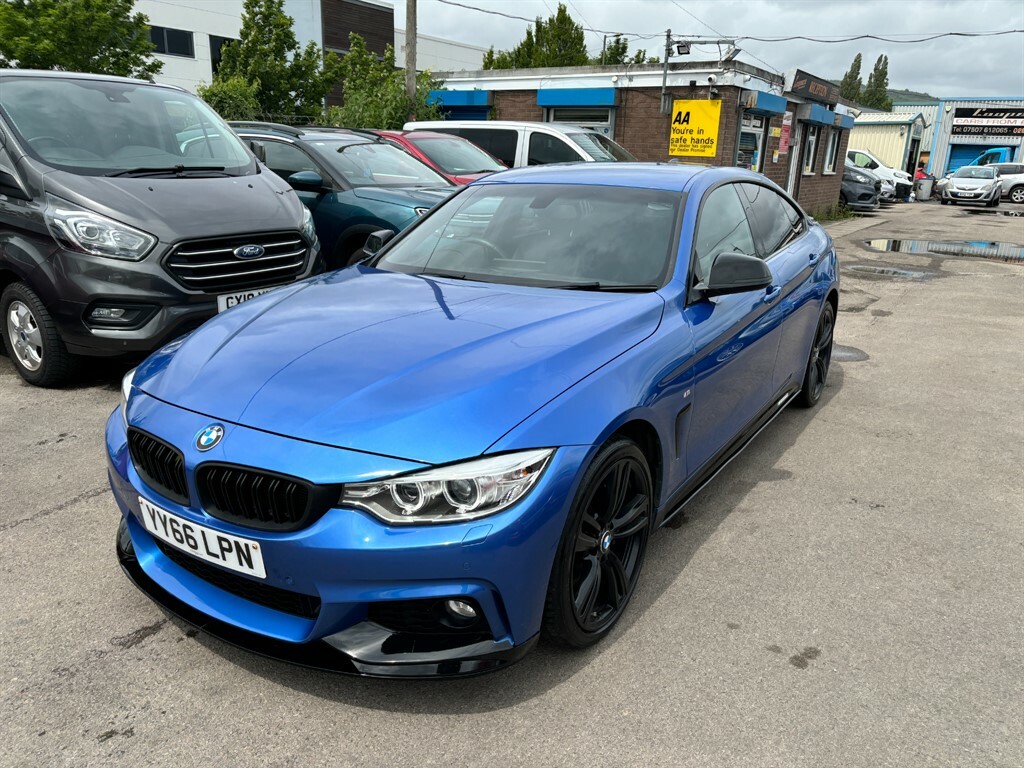 BMW 4 Series Gran Coupe Xdrive M Sport Gran Coupe YY66LPN Blue #3