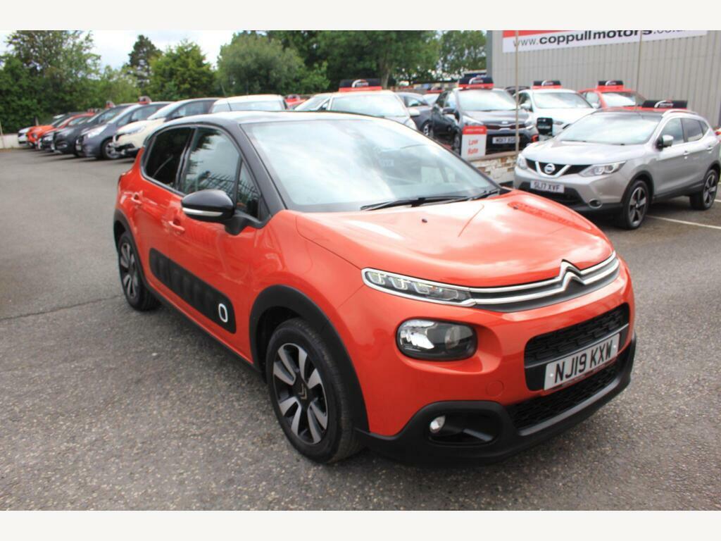 Citroen C3 1.2 Puretech Flair Euro 6 S S NJ19KXW Orange #3
