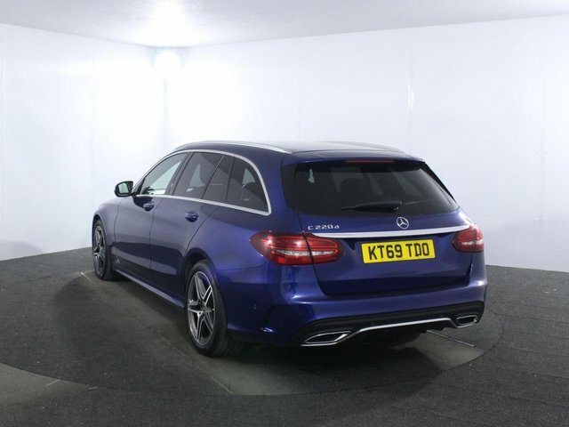 Mercedes-Benz C Class 2.0 C220d Amg Line Edition Estate G-tro KT69TDO Blue #5
