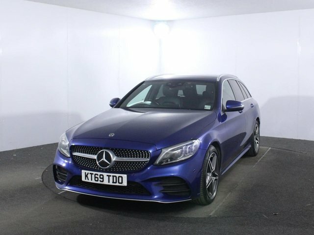 Mercedes-Benz C Class 2.0 C220d Amg Line Edition Estate G-tro KT69TDO Blue #3