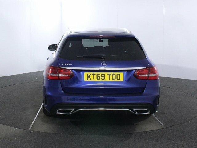 Mercedes-Benz C Class 2.0 C220d Amg Line Edition Estate G-tro KT69TDO Blue #6
