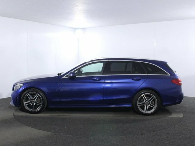 Mercedes-Benz C Class 2.0 C220d Amg Line Edition Estate G-tro KT69TDO Blue #4