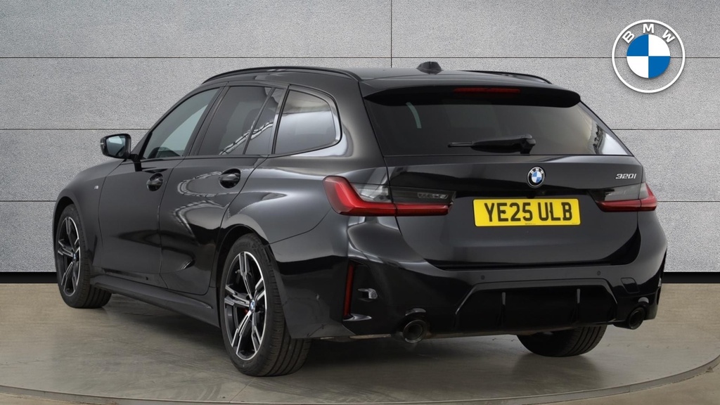 BMW 3 Series 320I M Sport Touring YE25ULB Black #2