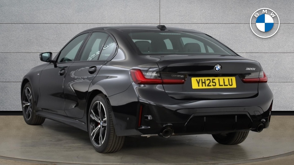 BMW 3 Series 320I M Sport Saloon YH25LLU Black #2