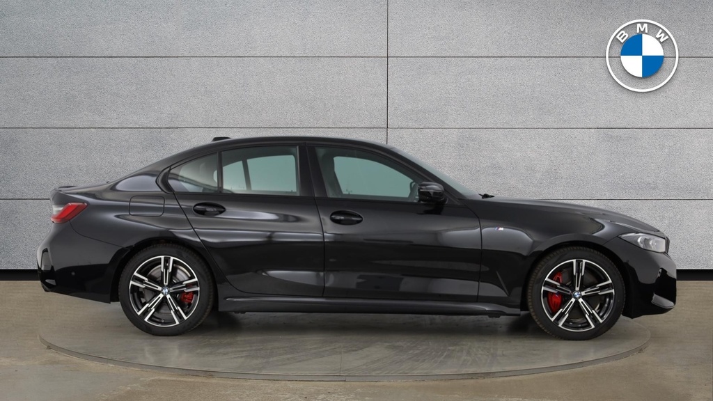 BMW 3 Series 320I M Sport Saloon YH25LLU Black #3