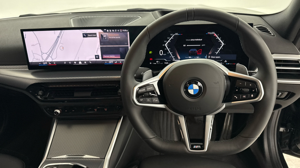 BMW 3 Series 320I M Sport Saloon YH25LLU Black #5