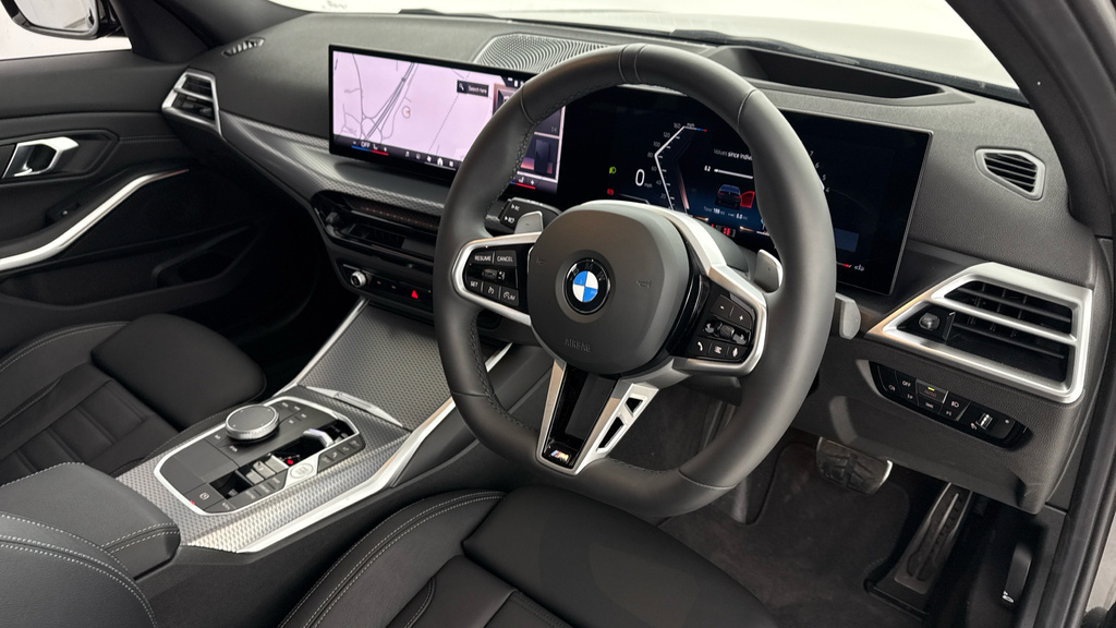 BMW 3 Series 320I M Sport Saloon YH25LLU Black #6