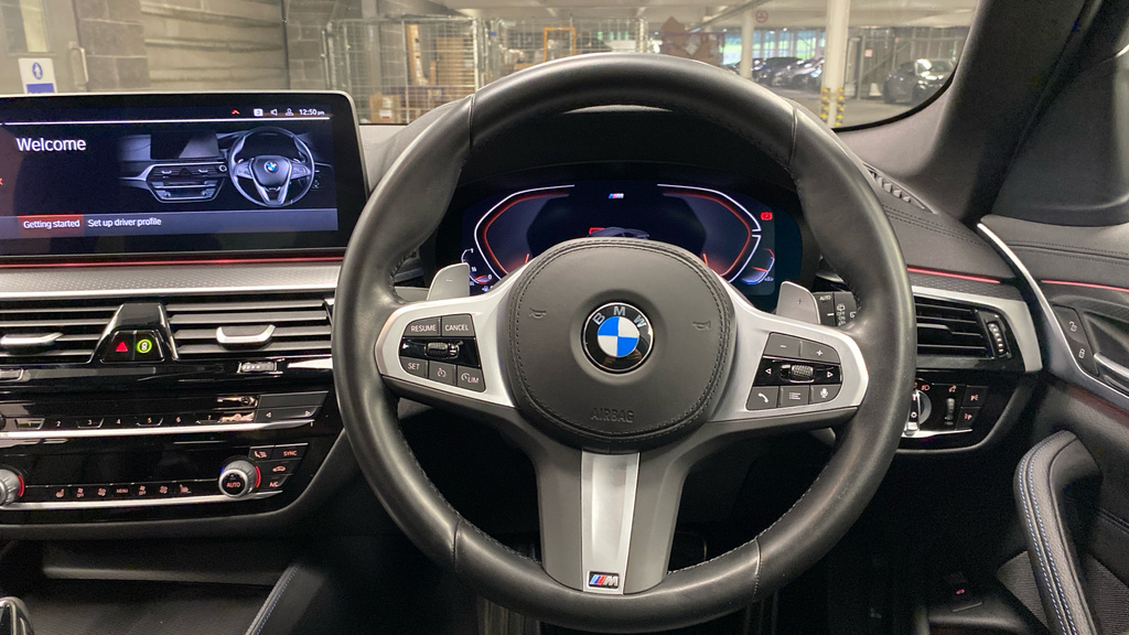 BMW 5 Series 520D M Sport Touring Blue #5