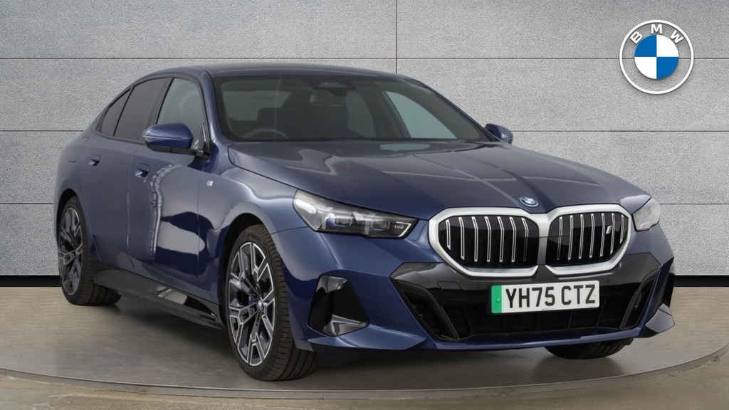 BMW i5 I5 Edrive40 M Sport Saloon YH75CTZ Blue