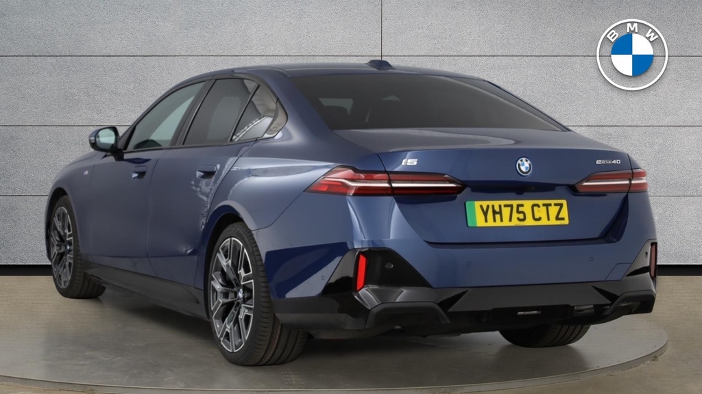 BMW i5 I5 Edrive40 M Sport Saloon YH75CTZ Blue #2