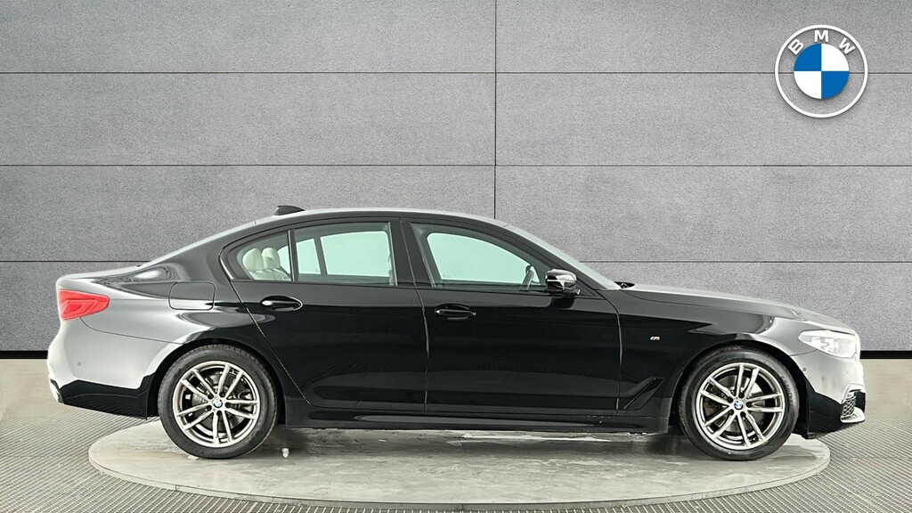 BMW 5 Series 520D M Sport Saloon Black #3
