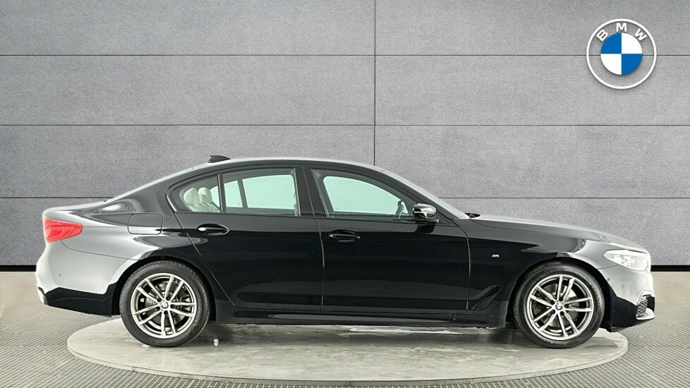 BMW 5 Series 520D M Sport Saloon Black #3