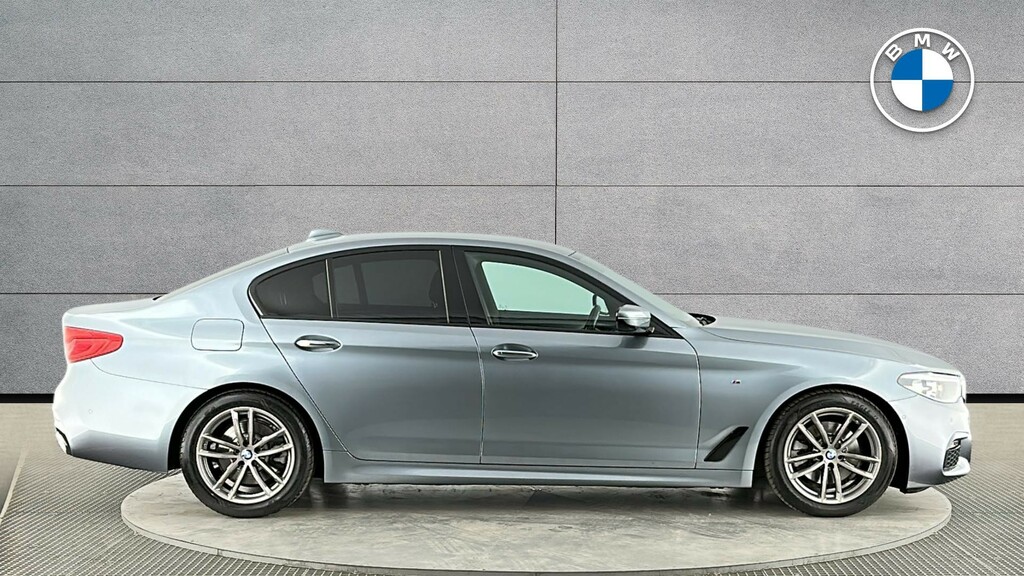 BMW 5 Series 520D M Sport Saloon YM67WPA Blue #3