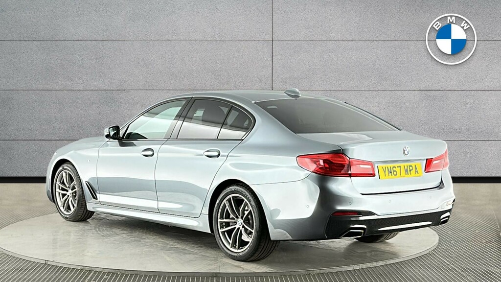 BMW 5 Series 520D M Sport Saloon YM67WPA Blue #2