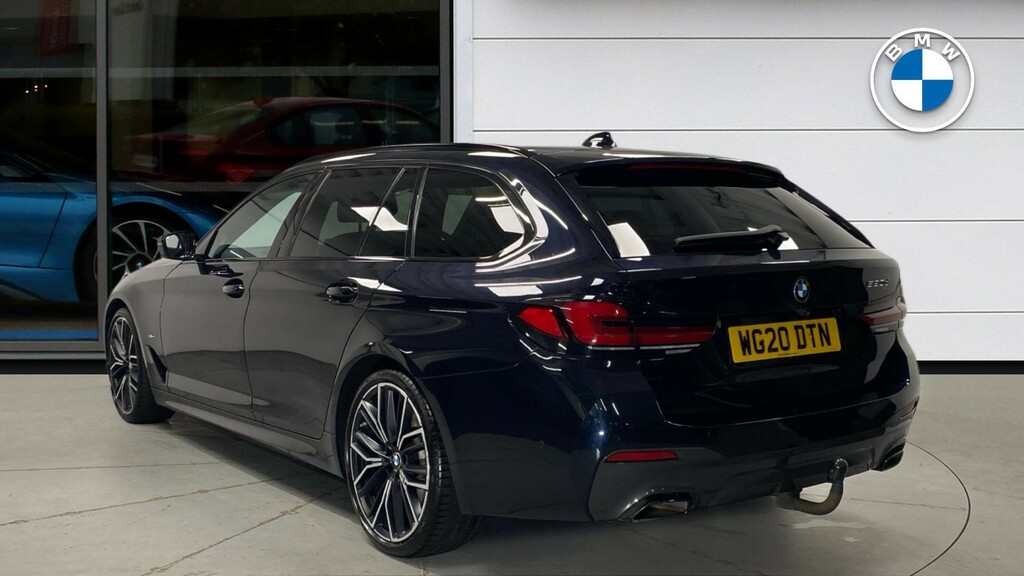 BMW 5 Series 520D M Sport Touring Black #2