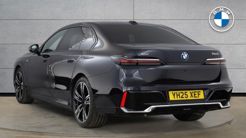 BMW 7 Series 750E Xdrive M Sport YH25XEF Black #2