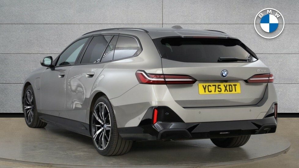 BMW 5 Series 530E M Sport Touring YC75XDT Grey #2