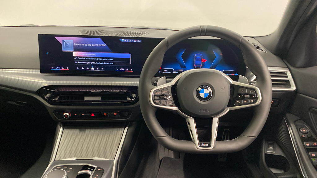 BMW 3 Series 320I M Sport Saloon VO75ZPE Black #5