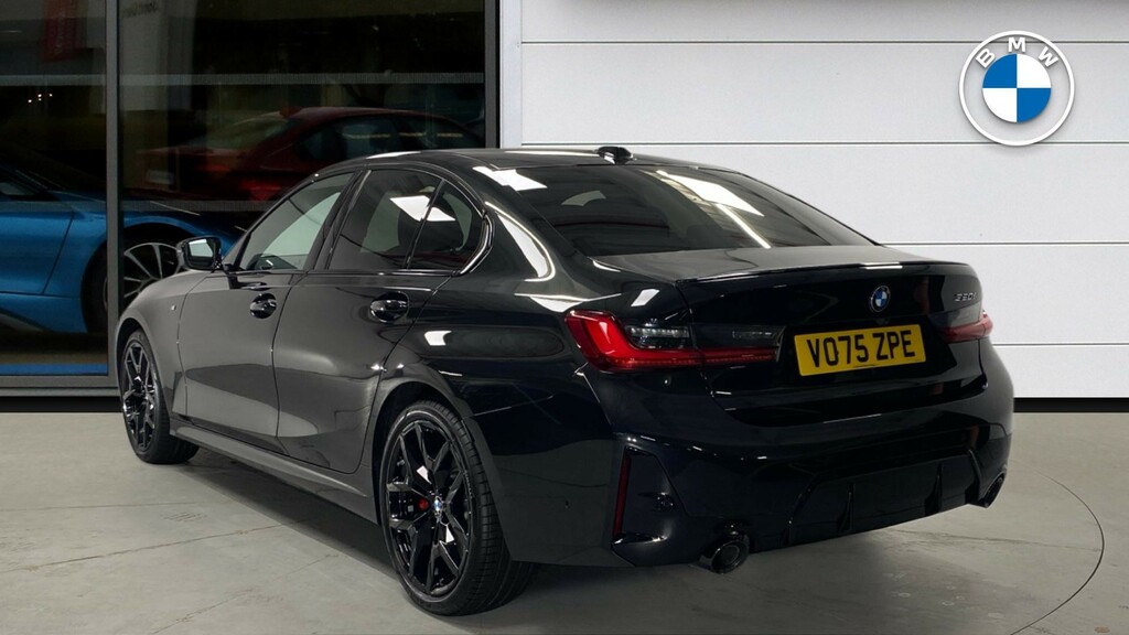BMW 3 Series 320I M Sport Saloon VO75ZPE Black #2
