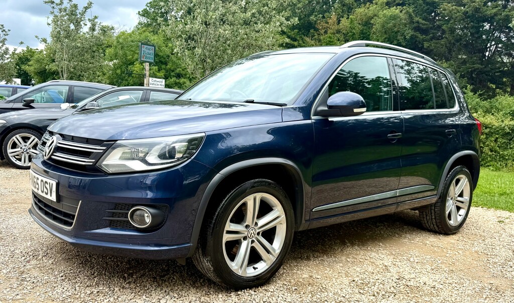 Volkswagen Tiguan 2.0 Tdi Bluemotion Tech R-line Edition Suv Die VN65OSV Blue #2