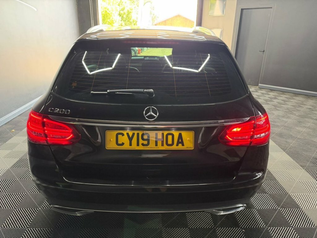 Mercedes-Benz C Class 1.5 C200 Mhev Eq Boost Sport Estate G-t CY19HOA Black #6