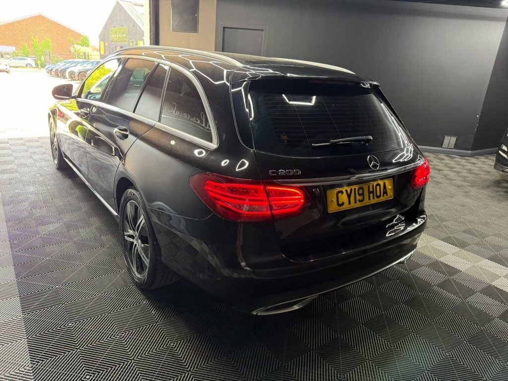 Mercedes-Benz C Class 1.5 C200 Mhev Eq Boost Sport Estate G-t CY19HOA Black #3