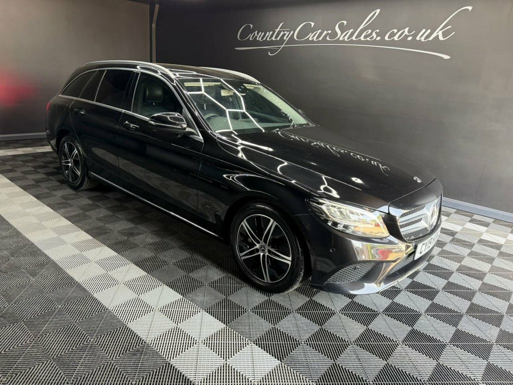Mercedes-Benz C Class 1.5 C200 Mhev Eq Boost Sport Estate G-t CY19HOA Black