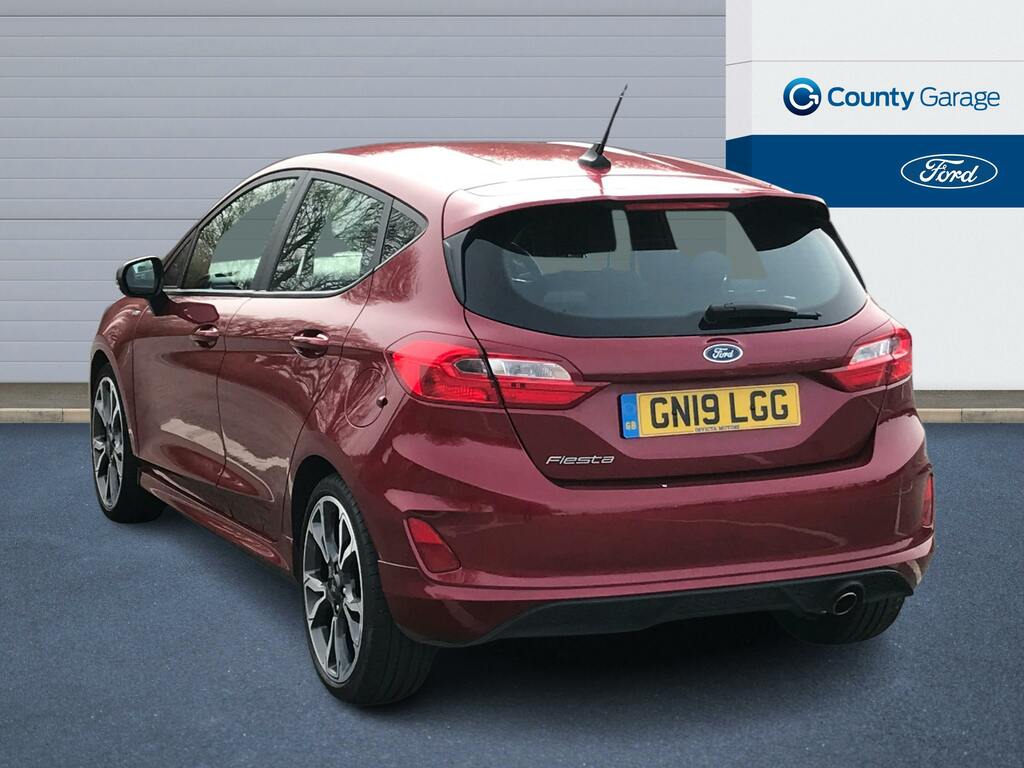 Ford Fiesta 1.0T Ecoboost Gpf St Line Hatchback Man GN19LGG Red #3