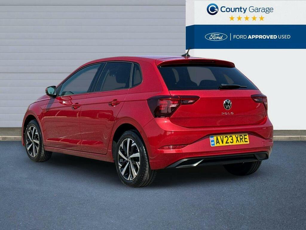 Volkswagen Polo 1.0 Tsi Life Hatchback Dsg Euro 6 Ss AV23XRE Red #3