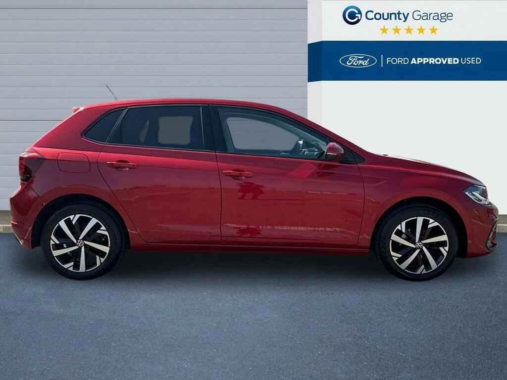 Volkswagen Polo 1.0 Tsi Life Hatchback Dsg Euro 6 Ss AV23XRE Red #4