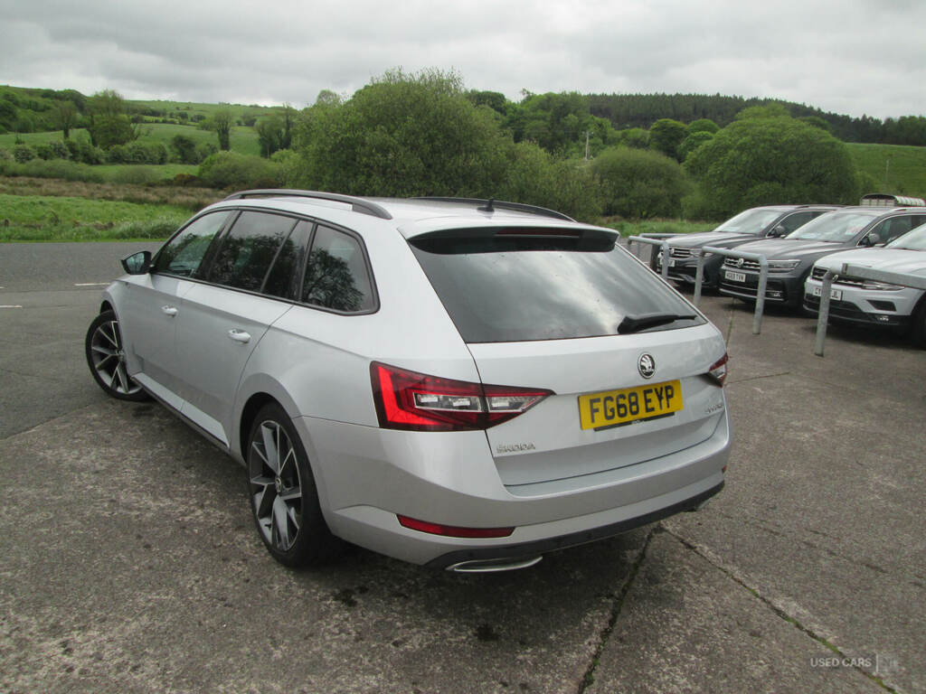 Skoda Superb 2.0 Tdi Cr Sport Line Dsg 7 Speed FG68EYP Silver #5
