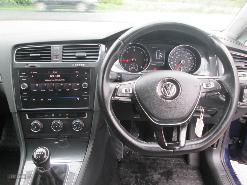 Volkswagen Golf 1.6 Tdi Se Nav CJ17GUE Blue #6