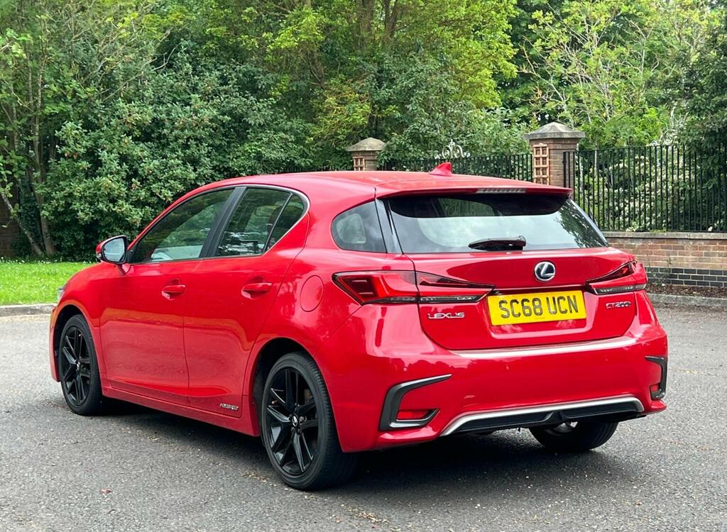 Lexus CT Hatchback 1.8 200H E-cvt Euro 6 Ss 201868 SC68UCN Red #4