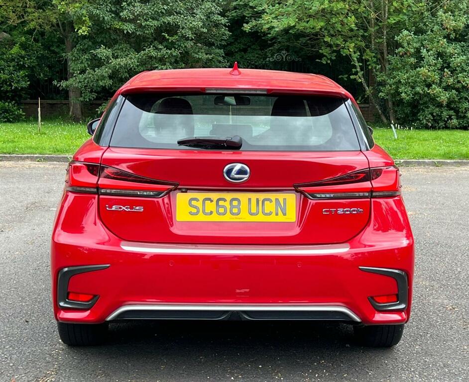Lexus CT Hatchback 1.8 200H E-cvt Euro 6 Ss 201868 SC68UCN Red #6