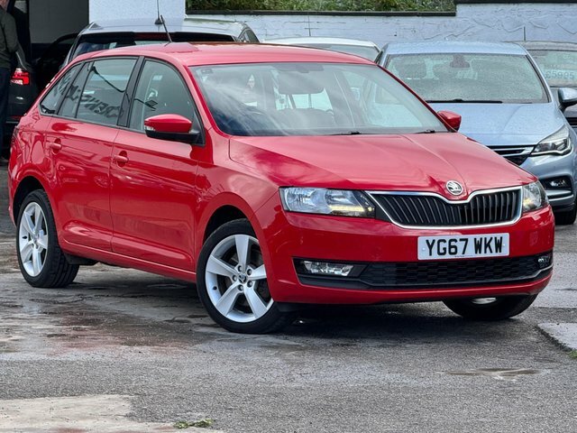 Skoda Rapid Spaceback 2017 1.0 Tsi Se Tech Euro 6 Ss Red #5