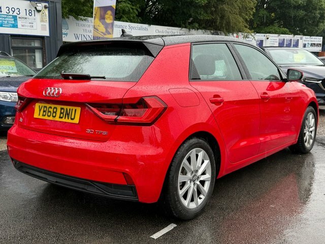 Audi A1 Hatchback YB68BNU Red #4