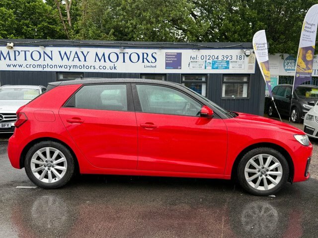 Audi A1 Hatchback YB68BNU Red #3