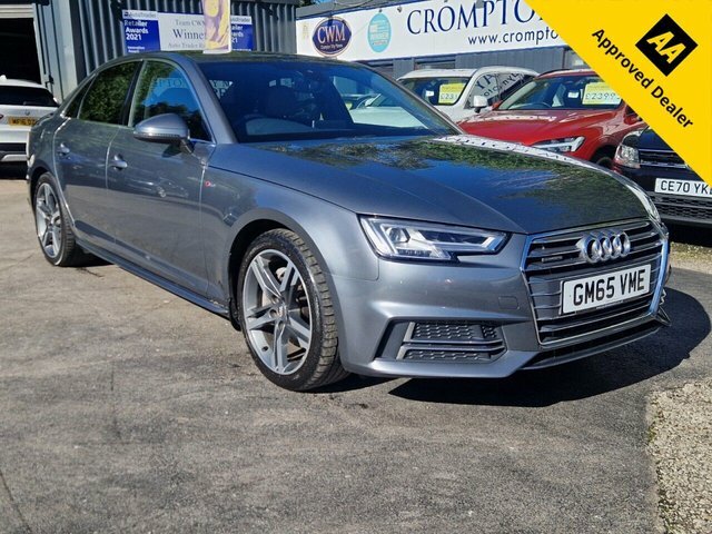 Audi A4 2.0 Tdi S Line Saloon S Tronic Quattro Grey