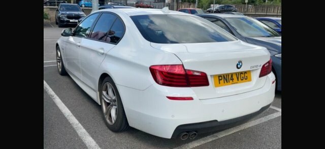 BMW 5 Series 2.0 520D M Sport Saloon Euro 6 S White #2