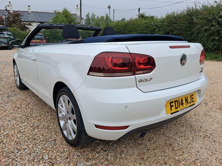 Volkswagen Golf 1.6 Tdi Bluemotion Tech Se Cabriolet Ma White #5