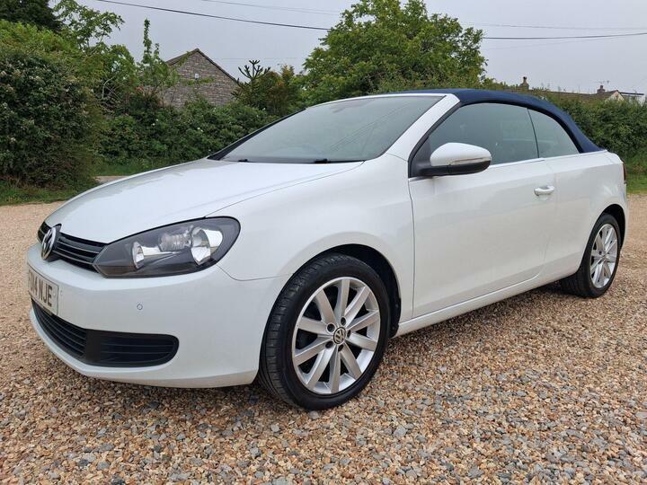 Volkswagen Golf 1.6 Tdi Bluemotion Tech Se Cabriolet Ma White #3